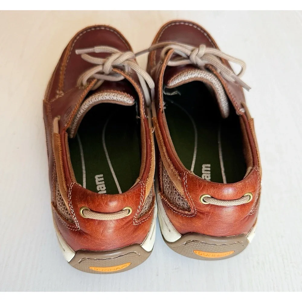 Dunham Genuine Leather Dark Brown Rollbar Shoes. Men's Size 8 2E